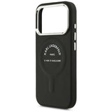 Karl Lagerfeld iPhone 17 Pro/iPhone 18 Pro Cover Embossed Ring RSG Logo Sort