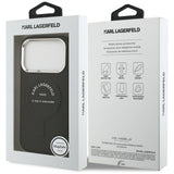 Karl Lagerfeld iPhone 17 Pro/iPhone 18 Pro Cover Embossed Ring RSG Logo Sort