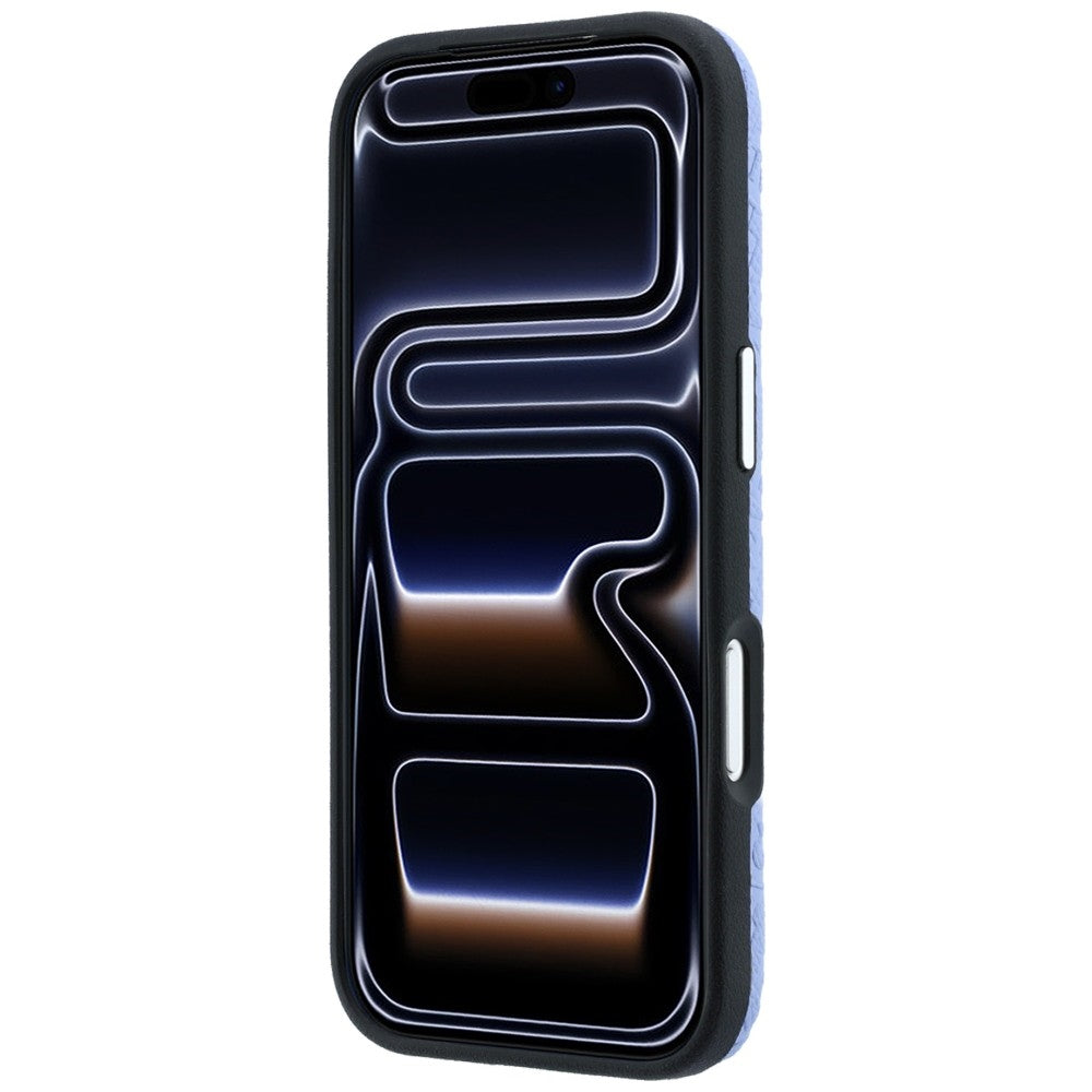 Karl Lagerfeld iPhone 17 Pro/iPhone 18 Pro Cover Grained Allover Logo Blå