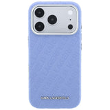 Karl Lagerfeld iPhone 17 Pro Max/iPhone 18 Pro Max Cover Grained Allover Logo Blå