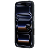Karl Lagerfeld iPhone 17 Pro Max/iPhone 18 Pro Max Cover med præget allover-logo, bordeauxrød
