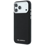 Karl Lagerfeld iPhone 17 Pro/iPhone 18 Pro Cover Grained Elongated Logo Sort