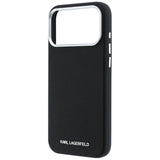 Karl Lagerfeld iPhone 17 Pro/iPhone 18 Pro Cover Grained Elongated Logo Sort