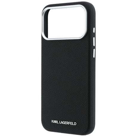 Karl Lagerfeld iPhone 17 Pro/iPhone 18 Pro Cover Grained Elongated Logo Sort