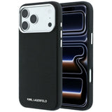 Karl Lagerfeld iPhone 17 Pro Max/iPhone 18 Pro Max Cover Grained Elongated Logo Sort