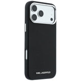 Karl Lagerfeld iPhone 17 Pro Max/iPhone 18 Pro Max Cover Grained Elongated Logo Sort