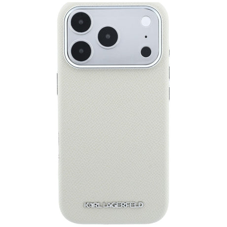 Karl Lagerfeld iPhone 17 Pro Max/iPhone 18 Pro Max Cover Grained Logo Beige