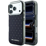Karl Lagerfeld iPhone 17 Pro/iPhone 18 Pro Cover Rhinestones Electroplated Logo Sort