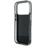 Karl Lagerfeld iPhone 17 Pro/iPhone 18 Pro Cover Rhinestones Electroplated Logo Sort