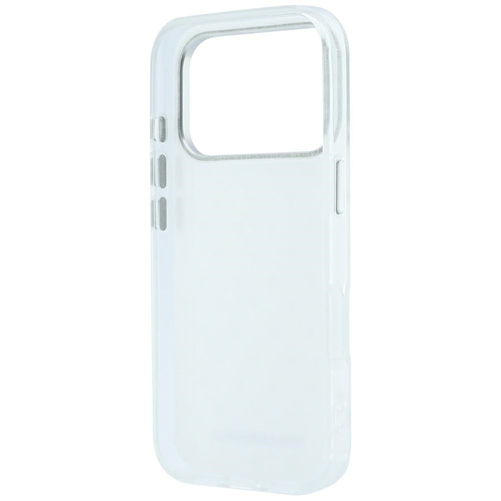 Karl Lagerfeld iPhone 17 Pro/iPhone 18 Pro Cover Rhinestones galvaniseret logo Hvid