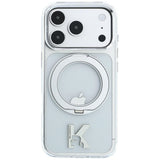 Karl Lagerfeld iPhone 17 Pro/iPhone 18 Pro Cover Ring Stand Kameo Klar