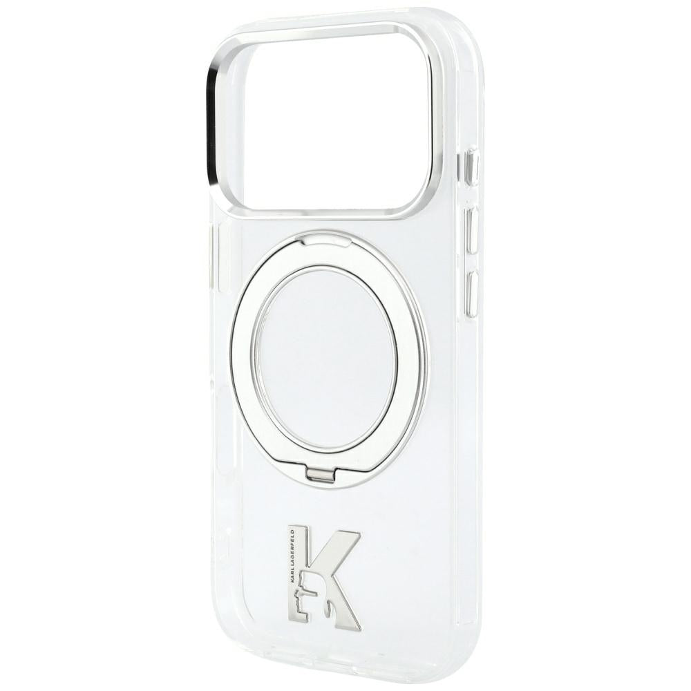 Karl Lagerfeld iPhone 17 Pro/iPhone 18 Pro Cover Ring Stand Kameo Klar