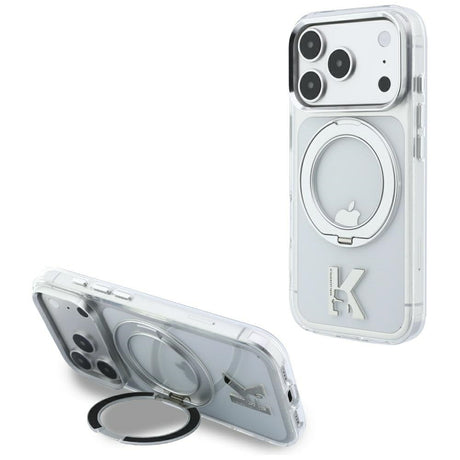 Karl Lagerfeld iPhone 17 Pro Max/iPhone 18 Pro Max Cover Ring Stand Kameo Klar