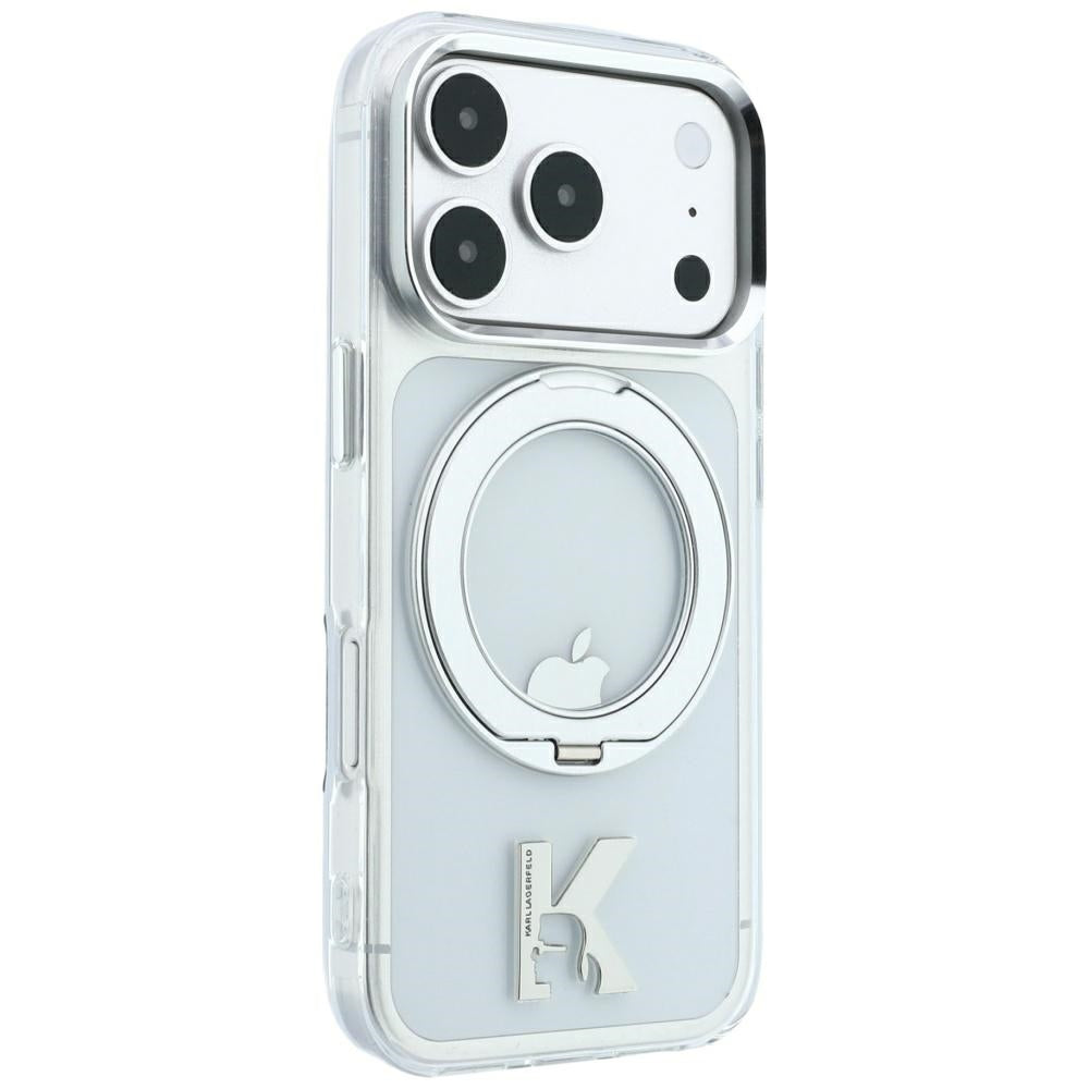 Karl Lagerfeld iPhone 17 Pro Max/iPhone 18 Pro Max Cover Ring Stand Kameo Klar