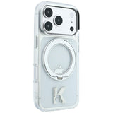 Karl Lagerfeld iPhone 17 Pro Max/iPhone 18 Pro Max Cover Ring Stand Kameo Klar