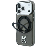 Karl Lagerfeld iPhone 17 Pro/iPhone 18 Pro Cover Ring Stand Kameo Sort