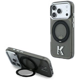 Karl Lagerfeld iPhone 17 Pro Max/iPhone 18 Pro Max Cover Ring Stand Kameo Sort