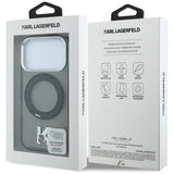 Karl Lagerfeld iPhone 17 Pro Max/iPhone 18 Pro Max Cover Ring Stand Kameo Sort