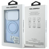 Karl Lagerfeld iPhone 17 Pro/iPhone 18 Pro Cover Ring Stand Kameo Blå