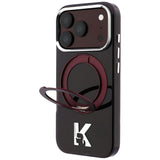 Karl Lagerfeld iPhone 17 Pro/iPhone 18 Pro Cover Ringholder Kameo Burgundy