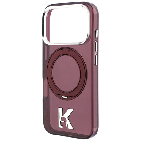 Karl Lagerfeld iPhone 17 Pro/iPhone 18 Pro Cover Ringholder Kameo Burgundy