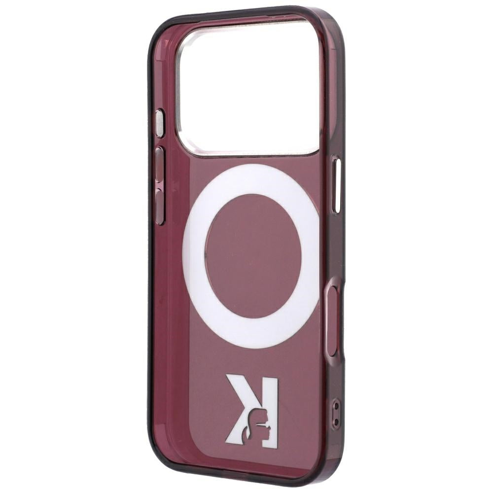 Karl Lagerfeld iPhone 17 Pro/iPhone 18 Pro Cover Ringholder Kameo Burgundy