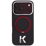 Karl Lagerfeld iPhone 17 Pro Max/iPhone 18 Pro Max Cover Ring Stand Kameo Burgundy