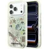 Karl Lagerfeld iPhone 17 Pro/iPhone 18 Pro Cover Liquid Glitter Beach Beige