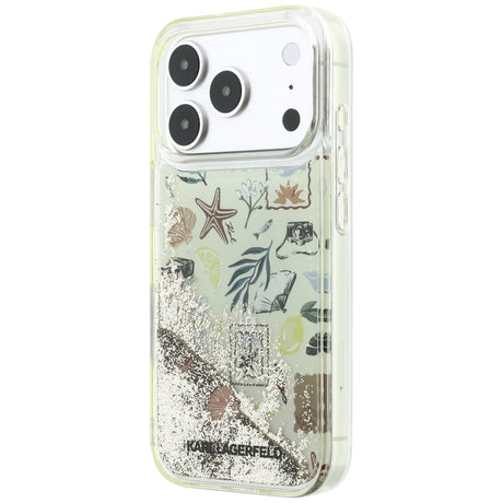 Karl Lagerfeld iPhone 17 Pro/iPhone 18 Pro Cover Liquid Glitter Beach Beige