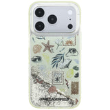 Karl Lagerfeld iPhone 17 Pro/iPhone 18 Pro Cover Liquid Glitter Beach Beige