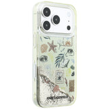 Karl Lagerfeld iPhone 17 Pro/iPhone 18 Pro Cover Liquid Glitter Beach Beige