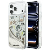 Karl Lagerfeld iPhone 17 Pro Max/iPhone 18 Pro Max Cover Liquid Glitter Beach Beige