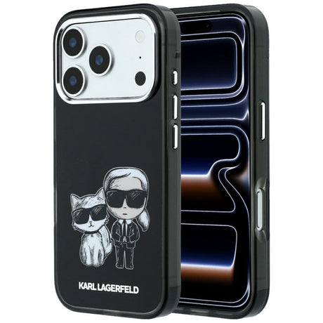 Karl Lagerfeld iPhone 17 Pro/iPhone 18 Pro Cover Karl & Choupette Sketch Sort