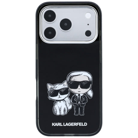 Karl Lagerfeld iPhone 17 Pro/iPhone 18 Pro Cover Karl & Choupette Sketch Sort