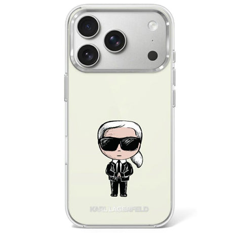 Karl Lagerfeld iPhone 17 Pro/iPhone 18 Pro Cover Ikonik Sketch Beige