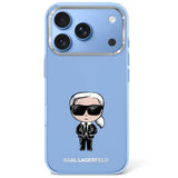 Karl Lagerfeld iPhone 17 Pro/iPhone 18 Pro Cover Ikonik Sketch Blå