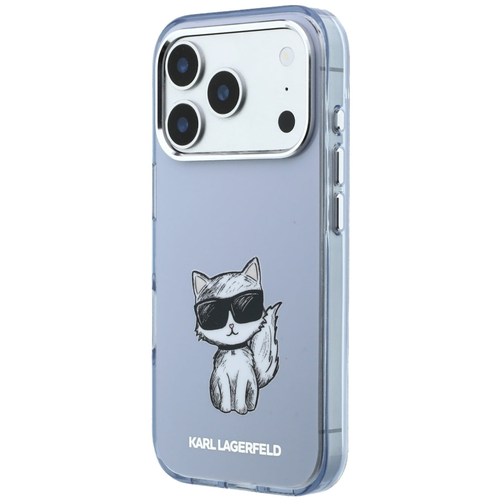 Karl Lagerfeld iPhone 17 Pro/iPhone 18 Pro Cover Choupette Sketch Blå