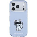 Karl Lagerfeld iPhone 17 Pro/iPhone 18 Pro Cover Choupette Sketch Blå