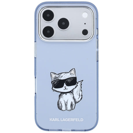 Karl Lagerfeld iPhone 17 Pro/iPhone 18 Pro Cover Choupette Sketch Blå