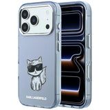 Karl Lagerfeld iPhone 17 Pro Max/iPhone 18 Pro Max Cover Choupette Sketch Blå