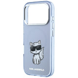 Karl Lagerfeld iPhone 17 Pro Max/iPhone 18 Pro Max Cover Choupette Sketch Blå