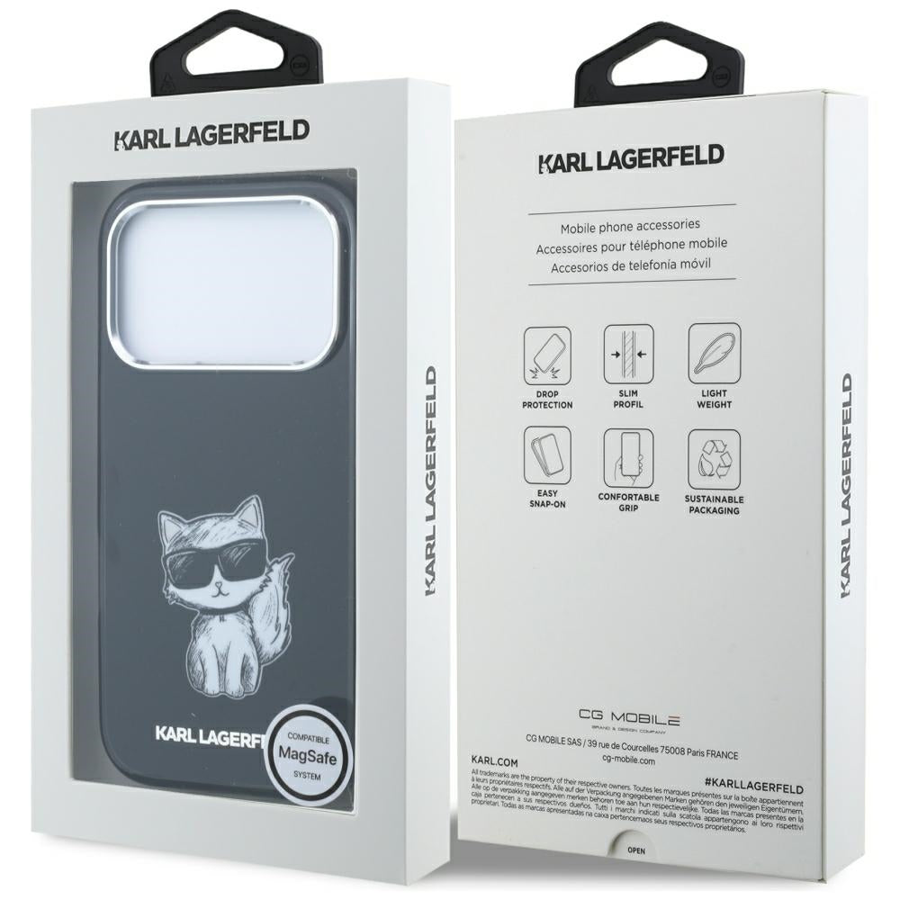 Karl Lagerfeld iPhone 17 Pro/iPhone 18 Pro Cover Choupette Sketch Sort