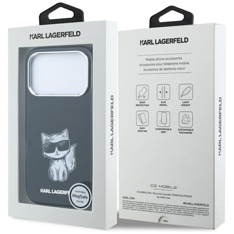 Karl Lagerfeld iPhone 17 Pro/iPhone 18 Pro Cover Choupette Sketch Sort