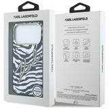 Karl Lagerfeld iPhone 17 Pro Max/iPhone 18 Pro Max Cover Zebra Glitter Guld