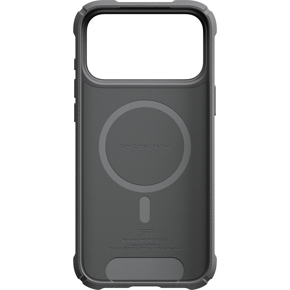 Pitaka iPhone 17 Pro Max/iPhone 18 Pro Max Cover Cairn MagSafe Black/Grey Twill