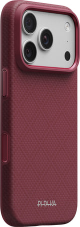 Pitaka iPhone 17 Pro/iPhone 18 Pro Cover Summa MagSafe Argyle Burgundy