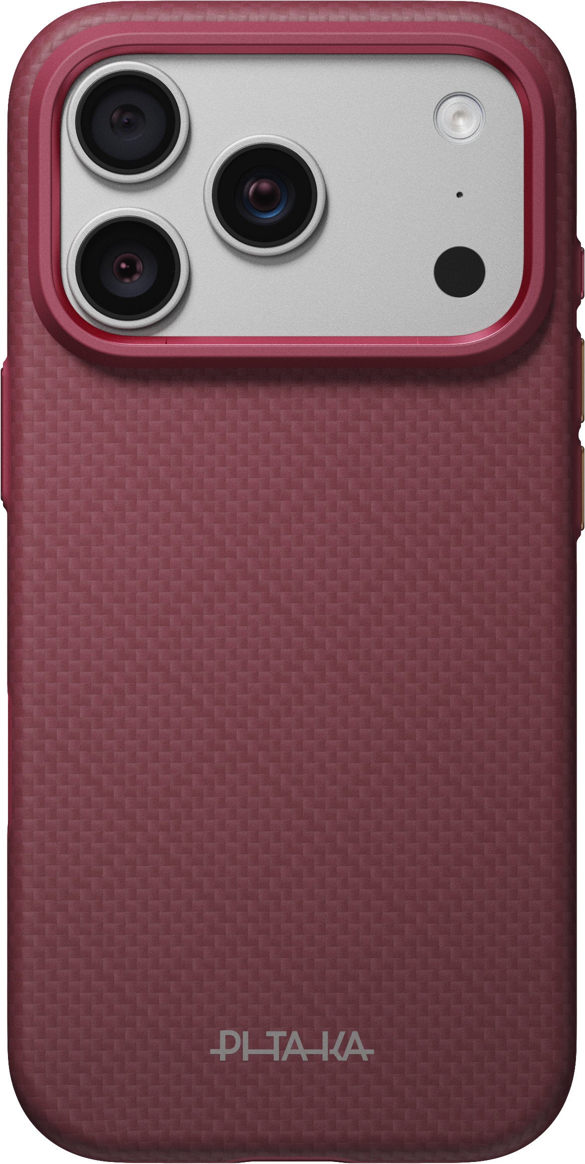 Pitaka iPhone 17 Pro/iPhone 18 Pro Cover Summa MagSafe Argyle Burgundy