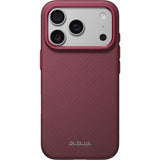 Pitaka iPhone 17 Pro/iPhone 18 Pro Cover Summa MagSafe Argyle Burgundy