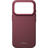 Pitaka iPhone 17 Pro/iPhone 18 Pro Cover Summa MagSafe Argyle Burgundy