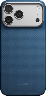 Pitaka iPhone 17 Pro Max/iPhone 18 Pro Max Cover Edge MagSafe Argyle Abyss Blue